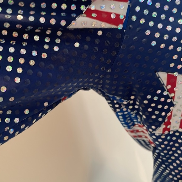 j.t.b Metallic Stars & Stripes Top - Picture 3 of 6